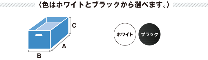 色はホワイトとブラックから選べます